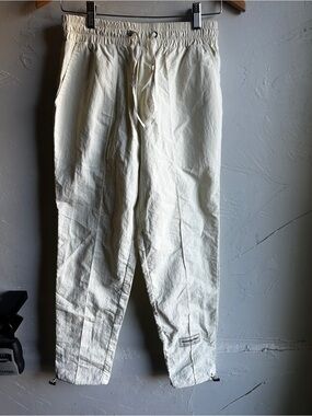 The Giving Movement Cream Nylon Cargo Jogger Pants Sustainable Utility Travel S